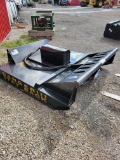Skid loader brush cutter