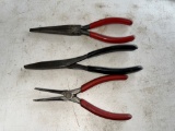 LOT OF 3 NEEDLE NOSE PLIERS