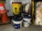 5 BUCKETS OF HYDRAULIC OIL