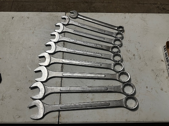9 OVERSIZED WRENCHES