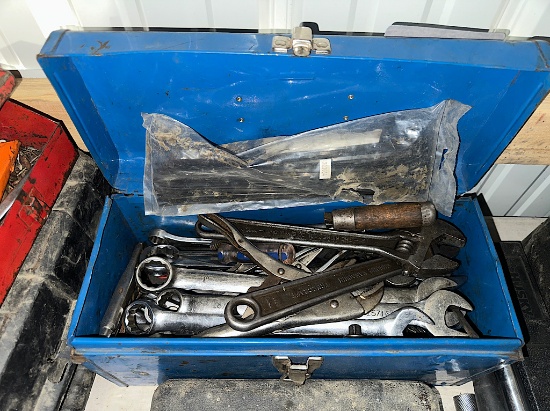 TOOLBOX OF ASSORTED WRENCHES