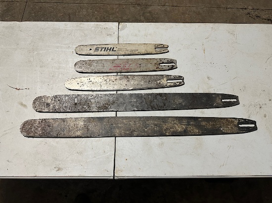 5 CHAINSAW GUIDE BARS
