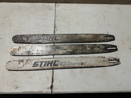 3 CHAINSAW GUIDE BARS