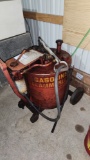 GAS CAN WITH PUMP ON WHEELS