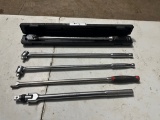 HUSKY 1/2” DRIVE TORQUE WRENCH AND BREAKER BARS