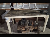 5.5FT STEEL WORK BENCH WITH VICE