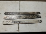3 CHAINSAW GUIDE BARS
