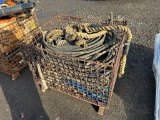 CRATE OF TREE ROPES, HYDRAULIC HOSES
