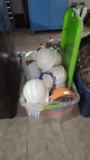 TOTE OF HARD HATS
