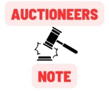AUCTIONEERS NOTE