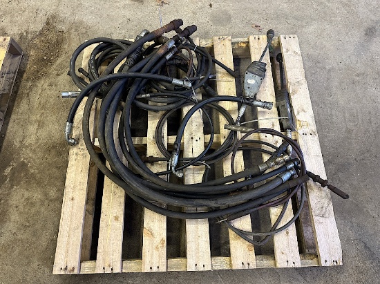 PALLET OF HYDRAULIC PLOW HOSES
