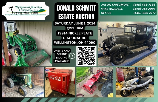 DONALD SCHMITT ESTATE AUCTION