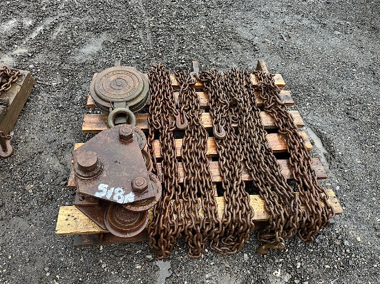 PALLET OF CHAINS