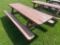 8' WOODEN PICNIC TABLE