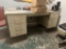 DESK, 3 FILE CABINETS