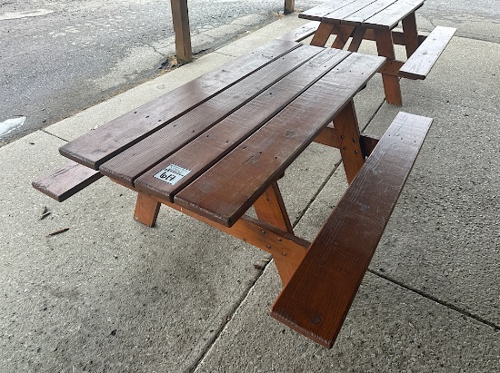 6' WOODEN PICNIC TABLE