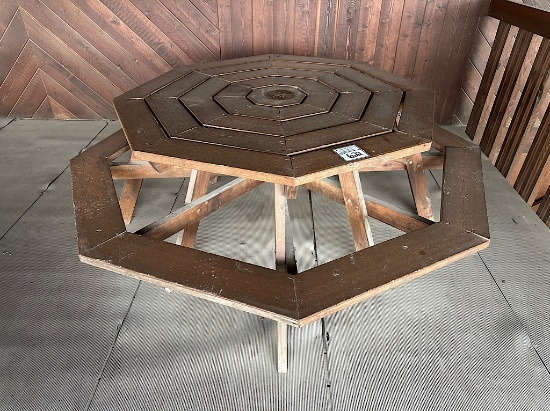 5' OCTAGONAL PICNIC TABLE