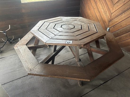 5' OCTAGONAL PICNIC TABLE