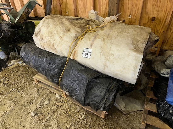PALLET OF PLASTIC ROLLS