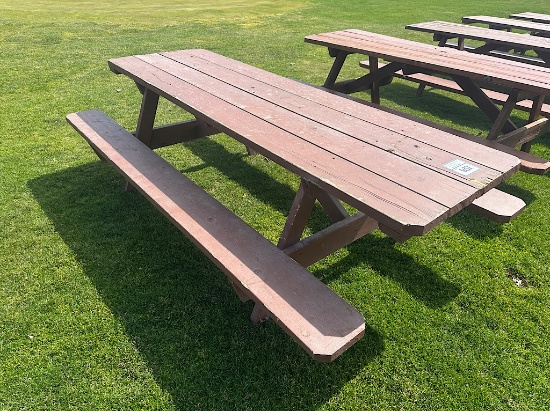 8' WOODEN PICNIC TABLE