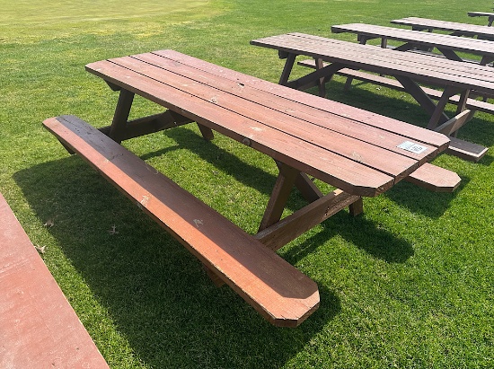 8' WOODEN PICNIC TABLE
