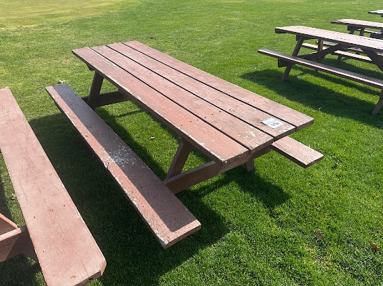 8' WOODEN PICNIC TABLE