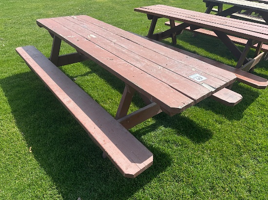 8' WOODEN PICNIC TABLE