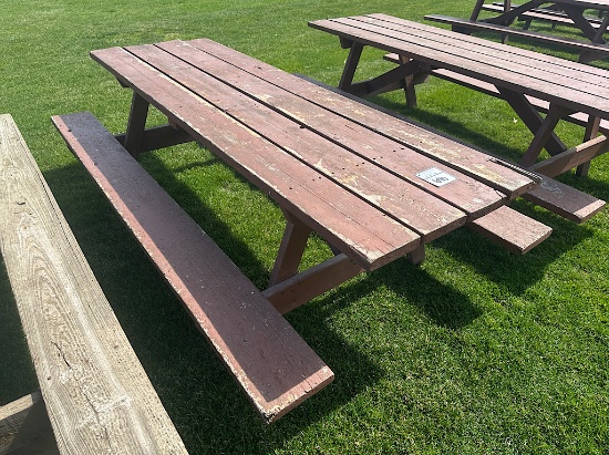 8' WOODEN PICNIC TABLE