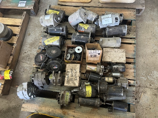 PALLET OF STARTERS/ ALTERNATORS