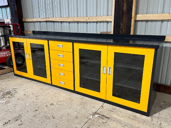 9'6" WORKBENCH WITH 4 DOORS