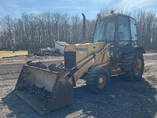 FORD 555D LOADER TRACTOR