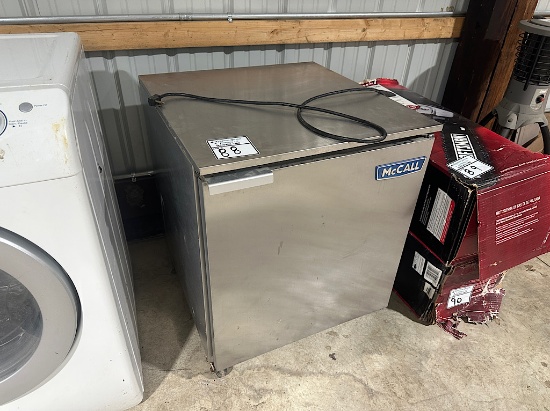 MCCALL STAINLESS STEEL MINI FRIDGE