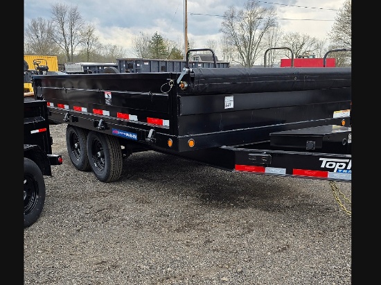 2023 8x14 Top Hat Dump Trailer