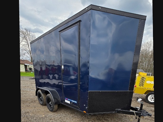 7× 12   Black Dimaond Enclosed Trailer 2024