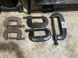 5 HEAVY DUTY C-CLAMPS