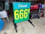 DIESEL FUEL PRICE SIGN