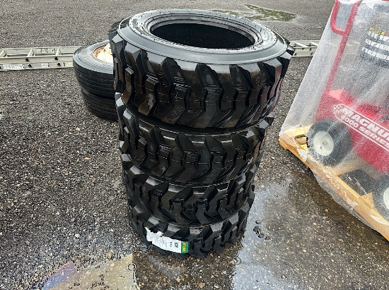 (4) WESTLAKE 10-16.5 SKID LOADER TIRES