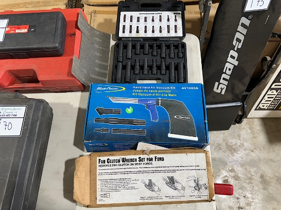 BLUE POINT VACUUM, FAN CLUTCH WRENCH SET, MATCO LOCKING LUG MASTER KEY SET
