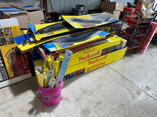 ASSORTED BUG DEFLECTORS, WINDSHIELD WIPERS