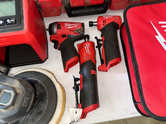 (3) MILWAUKEE M12 FUEL POWER TOOLS