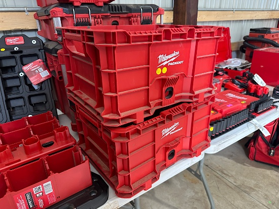 (2) MILWAUKEE PACKOUT BASKETS