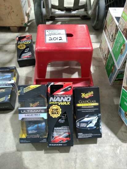 CAR WAX, SHOP STOOL