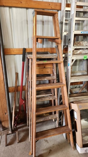 3 Wooden Ladders
