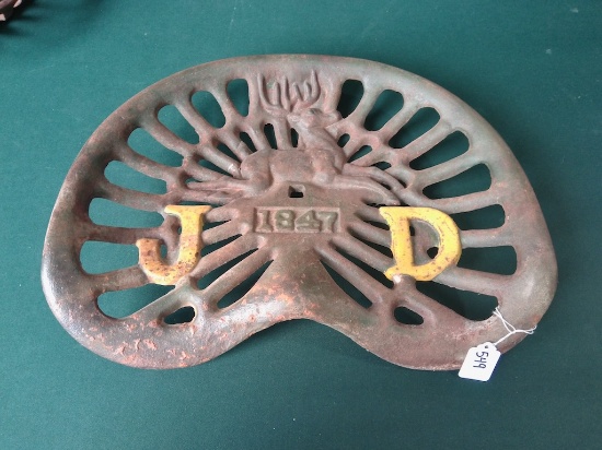 John Deere Style Cast Iron Tractor Seat