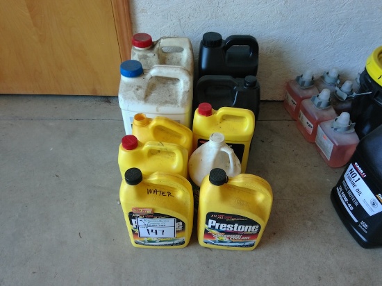 Assorted Oil / Antifreeze Jugs