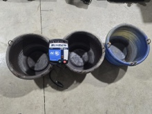 Heavy Duty Rubber Livestock Feed Buckets & Blitzer Electric Fence Charger