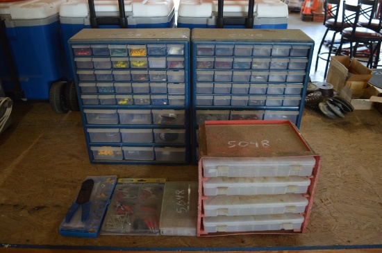 Parts Storage Bins w/ Fuses and Wire Connectors