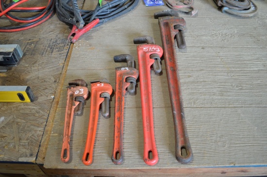 Pipe Wrenches, Assorted