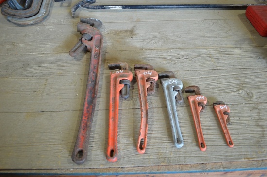 Pipe Wrenches, Assorted