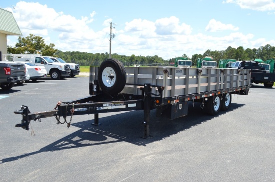 2009 PJ 20' Tandem Axle Stake Body Trailer